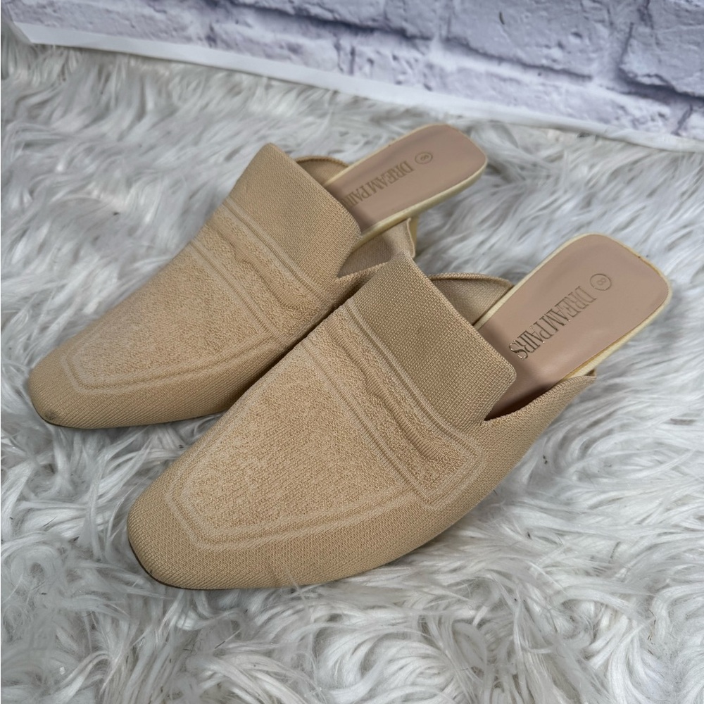 Women’s Knitted Low Heel Muless dream paris Size 8 shoes